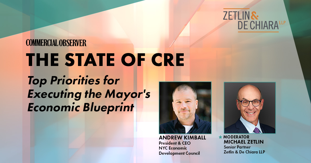 Commercial Observer 2022 event: State of the CRE featuring Michael Zetlin